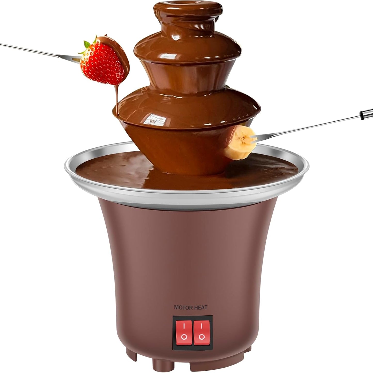 Máquina de Fondue Eléctrica 3 Capas, ¡El sabor del lujo en casa! 🍫🔥